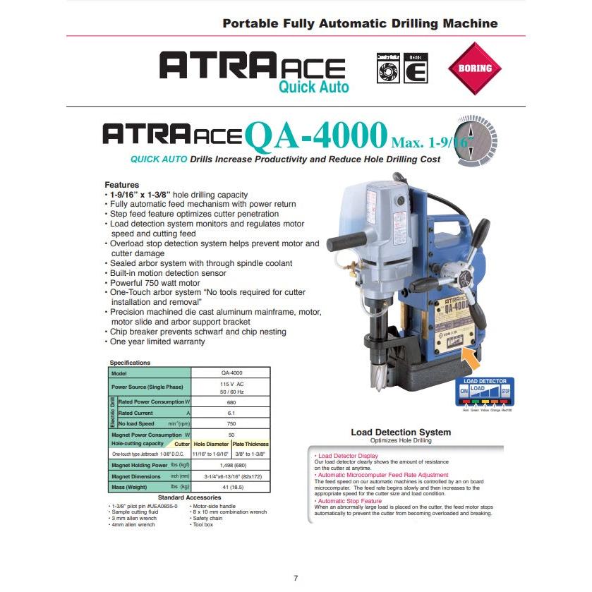 QA-4000 1 9/16" x 1 3/8" hole capacity www.studweldingstore.com