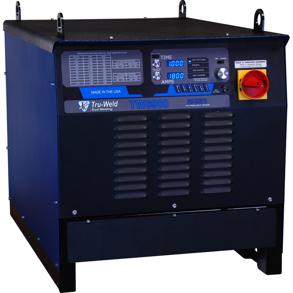 TW6900 Drawn Arc Stud Welder by Tru-Weld Equipment.  1 1/4" Diameter Capacity.