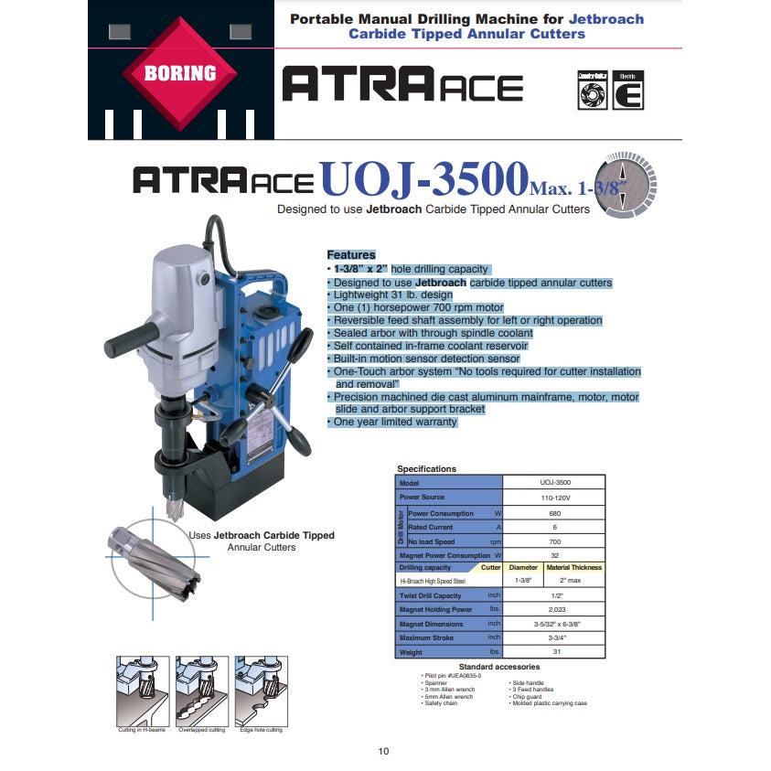 UOJ-3500 - 1 3/8" x 2" hole capacity www.studweldingstore.com