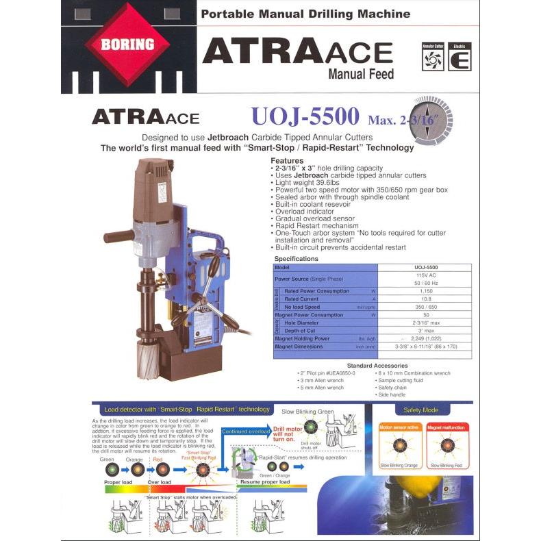 UOJ-5500 - 2 3/16" x 3" hole capacity www.studweldingstore.com