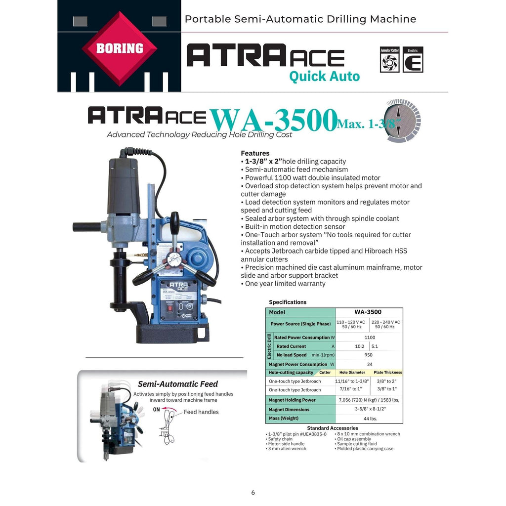 WA-3500 - 1 3/8" x 2" Hole Capacity - www.StudWeldingStore.com