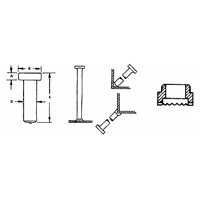 3/8" Headed Concrete Anchors for Stud Welding